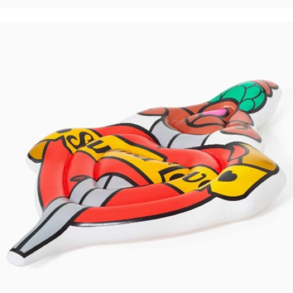 Pool Float Summer Love ❤️ Tattoo ⚔️ H20 GO Bestway 6x54x6 NWT - Picture 10 of 14